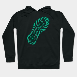 Shoeprint- Green Hoodie